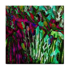 Bright Tropical Background Abstract Background That Has The Shape And Colors Of The Tropics Tile Coasters by Nexatart