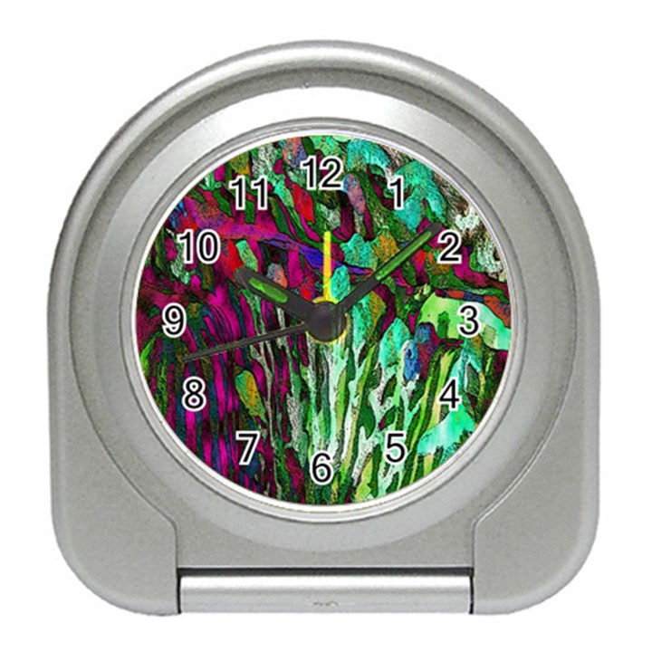 Bright Tropical Background Abstract Background That Has The Shape And Colors Of The Tropics Travel Alarm Clocks