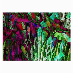 Bright Tropical Background Abstract Background That Has The Shape And Colors Of The Tropics Large Glasses Cloth (2-side) by Nexatart