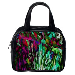 Bright Tropical Background Abstract Background That Has The Shape And Colors Of The Tropics Classic Handbags (one Side) by Nexatart