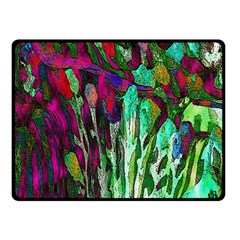 Bright Tropical Background Abstract Background That Has The Shape And Colors Of The Tropics Fleece Blanket (small) by Nexatart