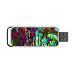 Bright Tropical Background Abstract Background That Has The Shape And Colors Of The Tropics Portable Usb Flash (two Sides) by Nexatart