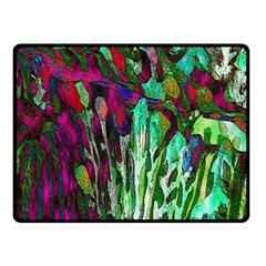 Bright Tropical Background Abstract Background That Has The Shape And Colors Of The Tropics Double Sided Fleece Blanket (small)  by Nexatart