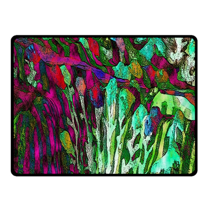 Bright Tropical Background Abstract Background That Has The Shape And Colors Of The Tropics Double Sided Fleece Blanket (Small) 