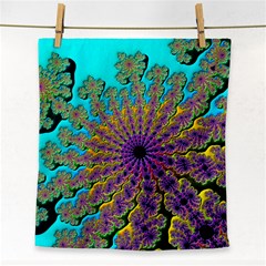 Beautiful Mandala Created With Fractal Forge Face Towel by Nexatart