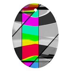 Colors Fadeout Paintwork Abstract Ornament (oval) by Nexatart