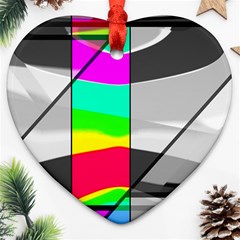 Colors Fadeout Paintwork Abstract Ornament (heart) by Nexatart