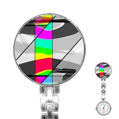 Colors Fadeout Paintwork Abstract Stainless Steel Nurses Watch by Nexatart