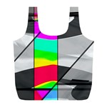 Colors Fadeout Paintwork Abstract Full Print Recycle Bags (L)  Back