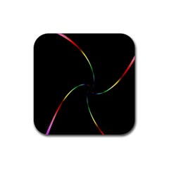 Digital Computer Graphic Rubber Coaster (square)  by Nexatart