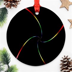 Digital Computer Graphic Round Ornament (two Sides) by Nexatart