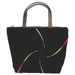 Digital Computer Graphic Bucket Bags by Nexatart