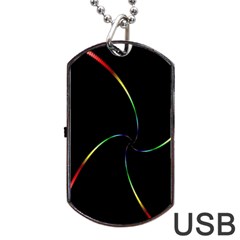 Digital Computer Graphic Dog Tag Usb Flash (one Side) by Nexatart