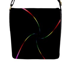 Digital Computer Graphic Flap Messenger Bag (l)  by Nexatart