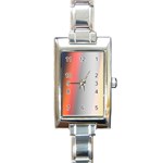 Digitally Created Abstract Colour Blur Background Rectangle Italian Charm Watch Front