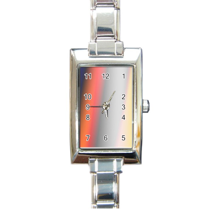 Digitally Created Abstract Colour Blur Background Rectangle Italian Charm Watch