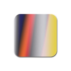 Digitally Created Abstract Colour Blur Background Rubber Square Coaster (4 Pack)  by Nexatart