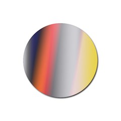 Digitally Created Abstract Colour Blur Background Rubber Round Coaster (4 Pack)  by Nexatart