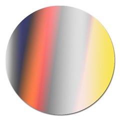 Digitally Created Abstract Colour Blur Background Magnet 5  (round) by Nexatart