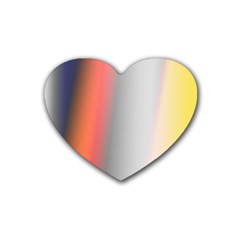 Digitally Created Abstract Colour Blur Background Rubber Coaster (heart)  by Nexatart