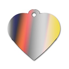 Digitally Created Abstract Colour Blur Background Dog Tag Heart (one Side) by Nexatart