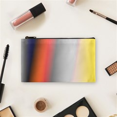 Digitally Created Abstract Colour Blur Background Cosmetic Bag (small)  by Nexatart