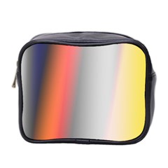 Digitally Created Abstract Colour Blur Background Mini Toiletries Bag 2-side by Nexatart