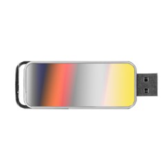 Digitally Created Abstract Colour Blur Background Portable Usb Flash (one Side) by Nexatart