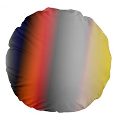 Digitally Created Abstract Colour Blur Background Large 18  Premium Round Cushions by Nexatart