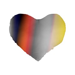 Digitally Created Abstract Colour Blur Background Standard 16  Premium Heart Shape Cushions by Nexatart