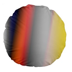 Digitally Created Abstract Colour Blur Background Large 18  Premium Flano Round Cushions by Nexatart