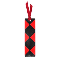 Red Black Square Pattern Small Book Marks by Nexatart