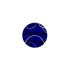 Blue Abstract Pattern Rings Abstract 1  Mini Magnets by Nexatart