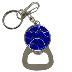 Blue Abstract Pattern Rings Abstract Button Necklaces by Nexatart