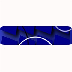 Blue Abstract Pattern Rings Abstract Large Bar Mats by Nexatart