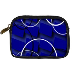 Blue Abstract Pattern Rings Abstract Digital Camera Cases by Nexatart