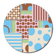 Part Background Image Round Mousepads by Nexatart