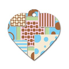 Part Background Image Dog Tag Heart (one Side) by Nexatart