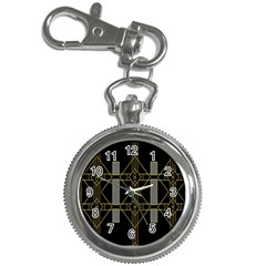 Simple Art Deco Style Art Pattern Key Chain Watches by Nexatart