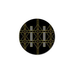 Simple Art Deco Style Art Pattern Golf Ball Marker by Nexatart