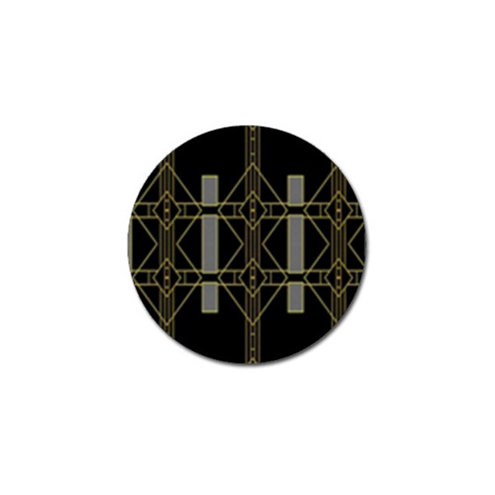 Simple Art Deco Style Art Pattern Golf Ball Marker