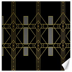 Simple Art Deco Style Art Pattern Canvas 12  X 12   by Nexatart