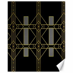 Simple Art Deco Style Art Pattern Canvas 16  X 20   by Nexatart