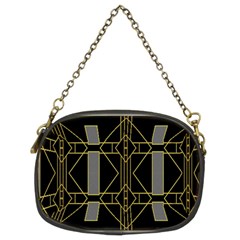 Simple Art Deco Style Art Pattern Chain Purses (two Sides)  by Nexatart