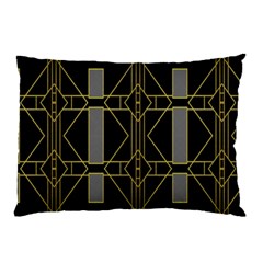 Simple Art Deco Style Art Pattern Pillow Case by Nexatart