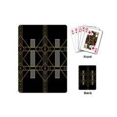 Simple Art Deco Style Art Pattern Playing Cards (mini)  by Nexatart