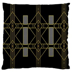 Simple Art Deco Style Art Pattern Large Cushion Case (two Sides) by Nexatart