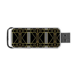 Simple Art Deco Style Art Pattern Portable Usb Flash (one Side) by Nexatart