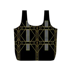 Simple Art Deco Style Art Pattern Full Print Recycle Bags (s)  by Nexatart