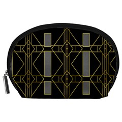 Simple Art Deco Style Art Pattern Accessory Pouches (large)  by Nexatart